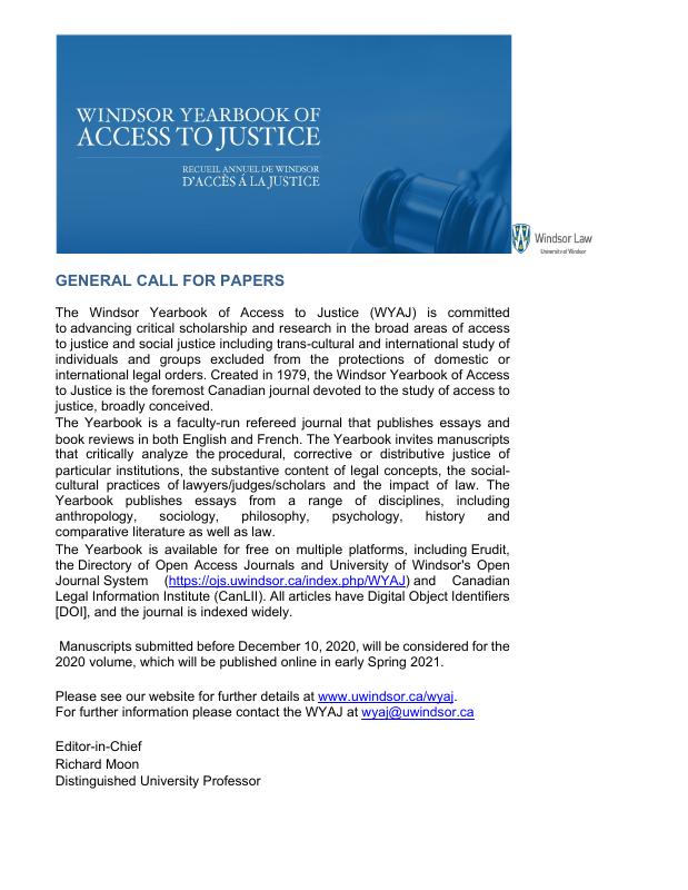 Call For Paper 2020