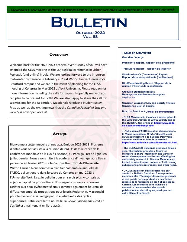 Bulletin — October 2022