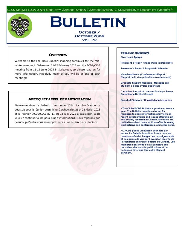 Bulletin — October 2024