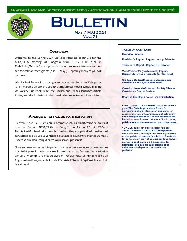 Bulletin — May 2024